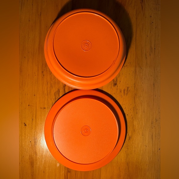 Vintage Tupperware Burnt Orange Seal-N-Serve 4-Piece SET - Picture 9 of 12